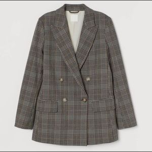 NWT Brown Plaid Blazer